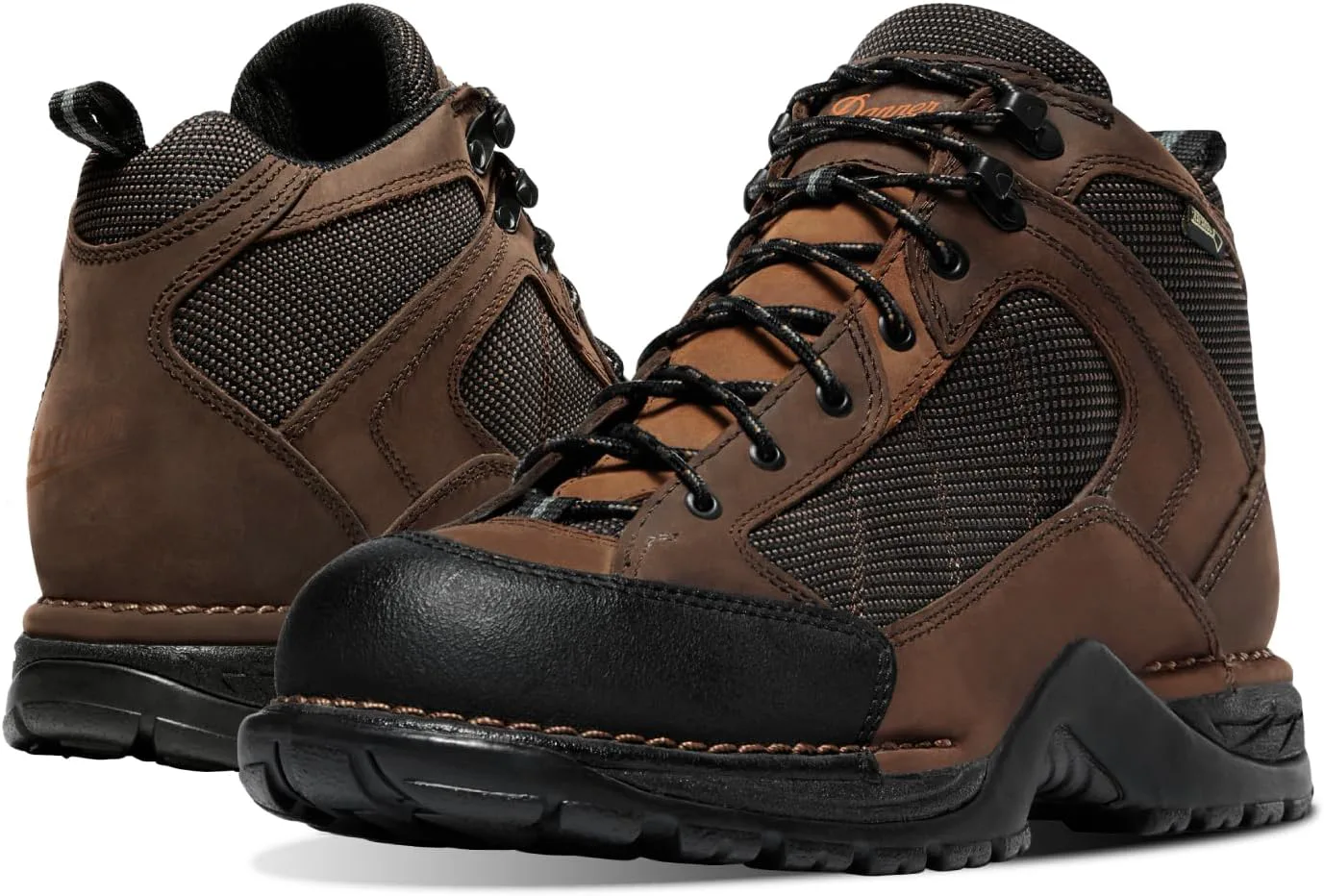 

Мужские водонепроницаемые походные ботинки Danner Radical 452 с подошвой 5,5” из шлифованной нубуковой кожи, носком, устойчивым к царапинам, дышащим материалом Gore-Tex и противоскользящей подошвой, темно-коричневый