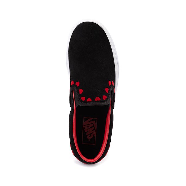Кеды Vans Slip-On Skate Shoe, цвет Black/Hearts — фото 2
