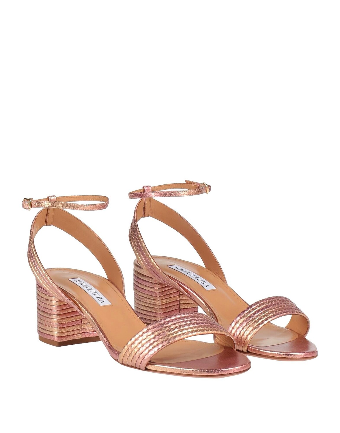 Сандалии Aquazzura, розовое золото — фото 2