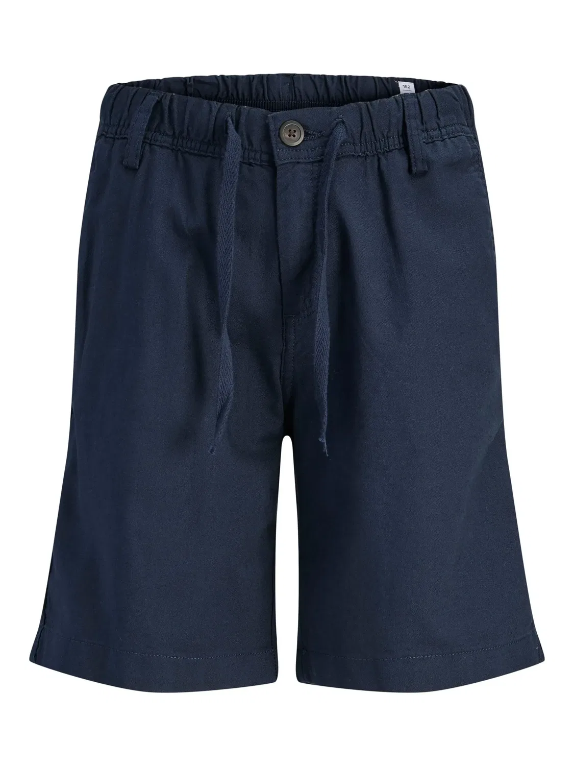 Шорты джоггеры из хлопка и льна JACK & JONES Junior, темно-синий