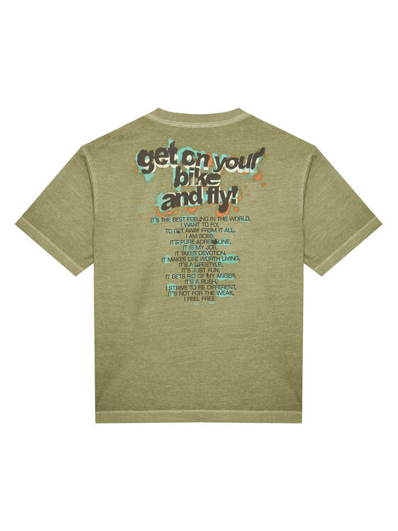 Футболка обычного кроя 3PCMC10N7 United Colors Of Benetton, зеленый — фото 2