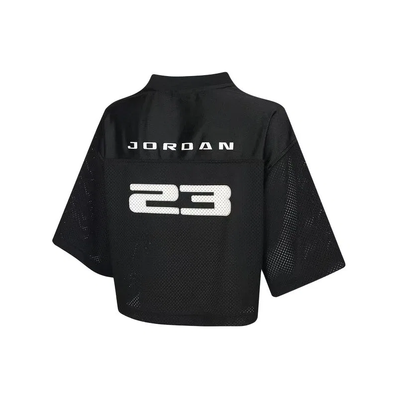 Женская футболка с опущенным плечом Drop Shoulder Sleeve Jordan, Black/White — фото 3