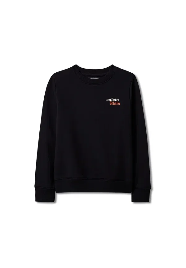 Свитшот Calvin Klein Jeans Seasonal Logo Front Back, черный — фото 4