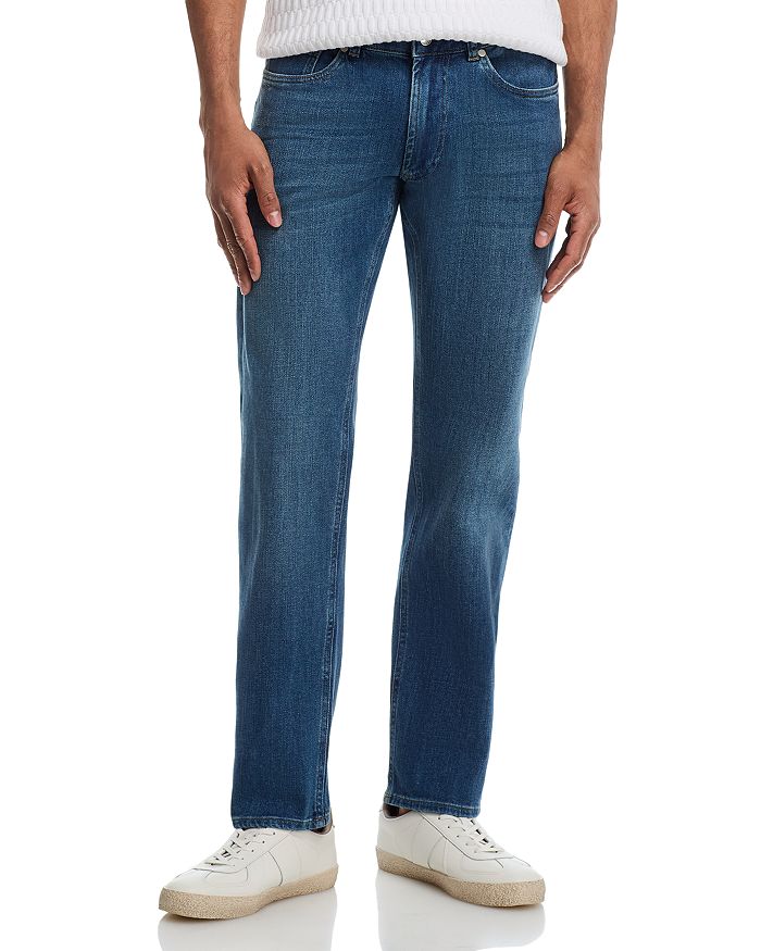 

Винтажные джинсы Regular Fit в стиле Stone Wash Peter Millar, синий