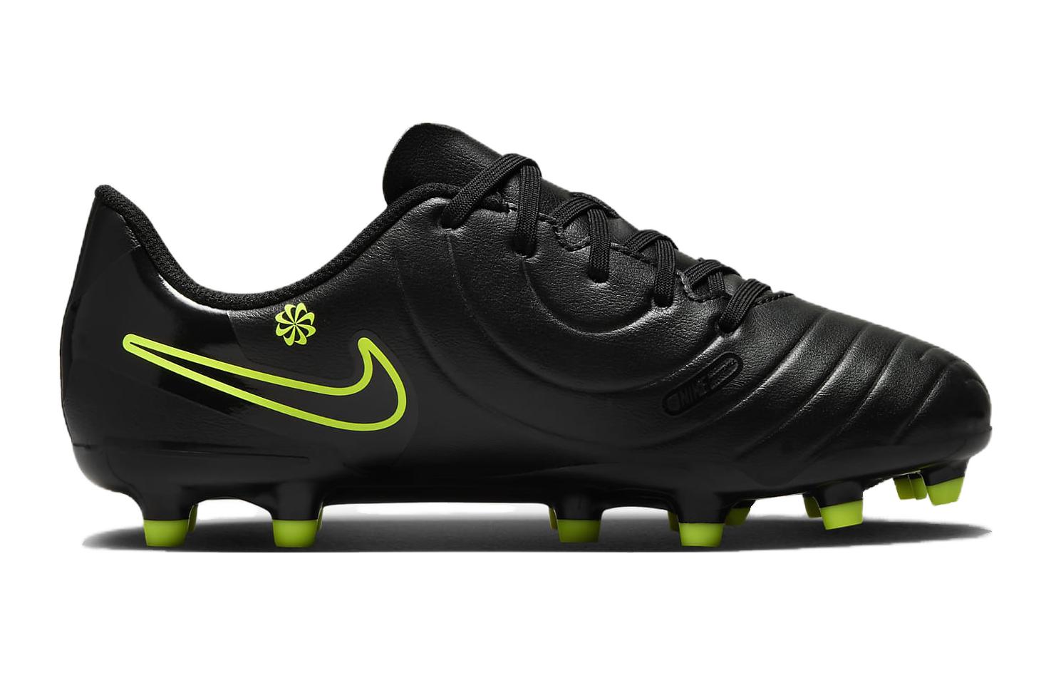 Tiempo Legend 10 Club MG GS 'Black Volt' Nike, черный/зеленый — фото 4