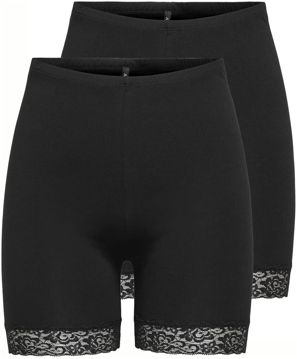 

Only велосипедки "ONLLIVE LOVE LACE SHORTS 2PACK JRS NOOS" (2 шт. в упаковке), черный