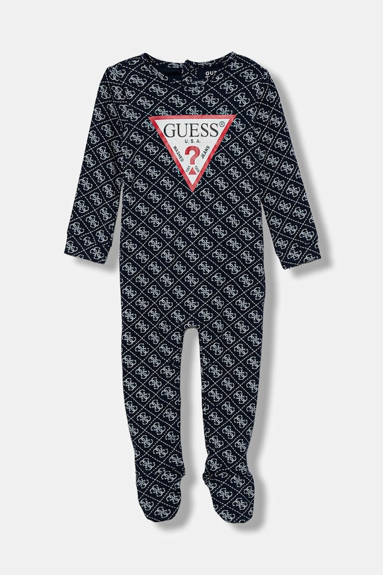 

Хлопковый детский комбинезон Guess, темно-синий