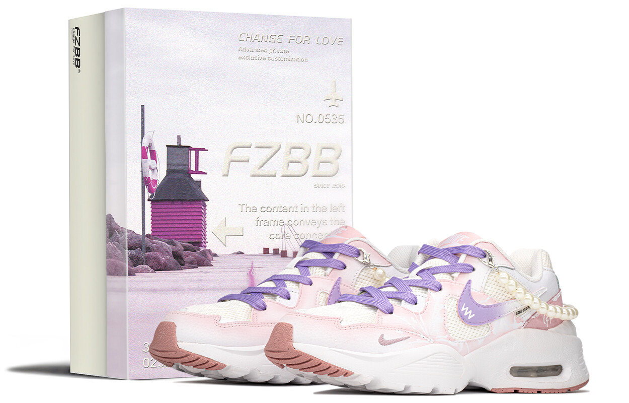

Кроссовки Air Max Fusion женские с низким верхом фиолетовые/розовые Nike