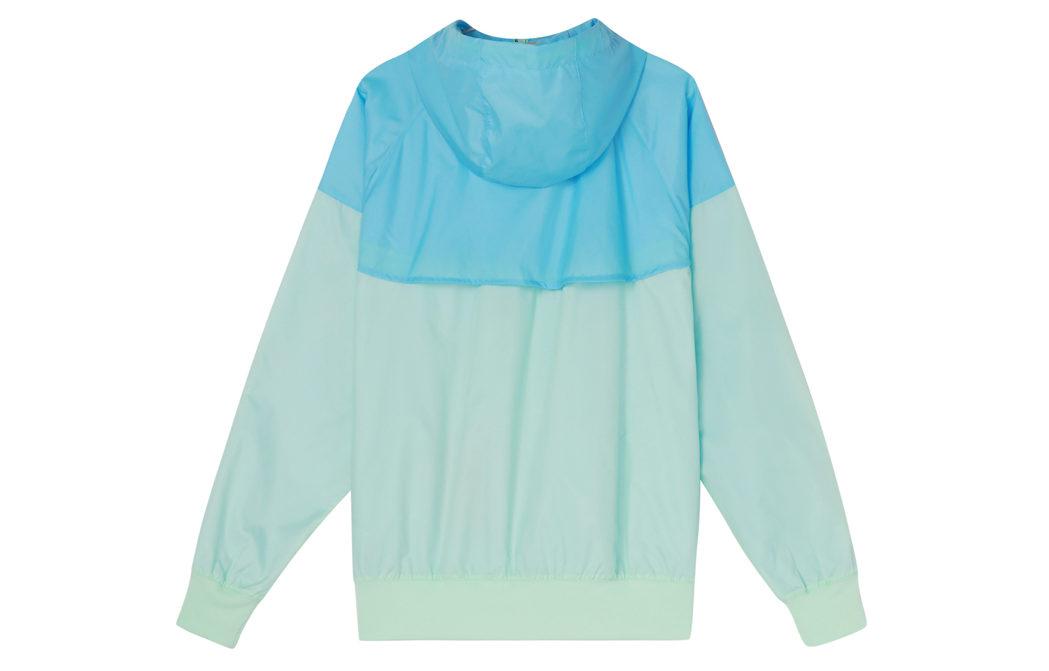 Nike Мужская ветровка с капюшоном на молнии и кулиской синяя, Foam Mint Green — фото 3