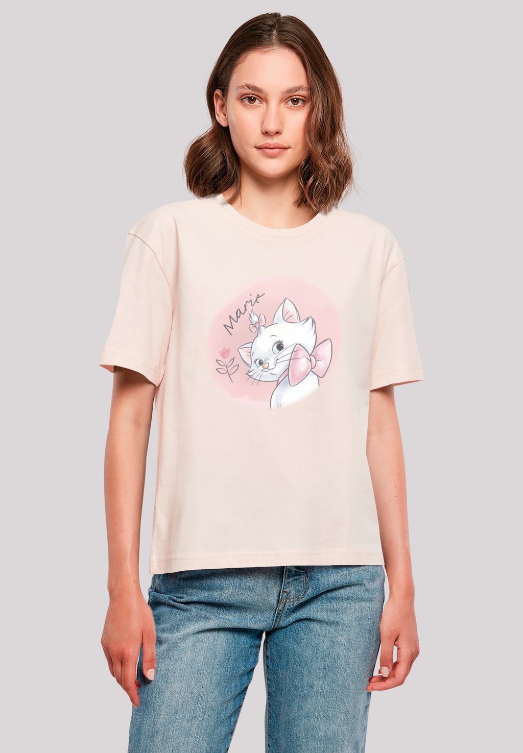 

Футболка с принтом DISNEY ARISTOCATS MARIE F4NT4STIC, розовый