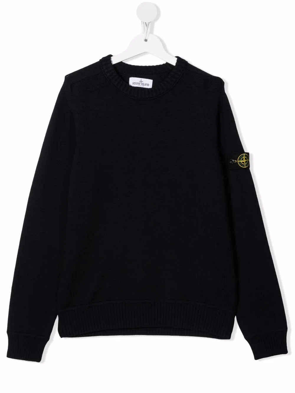 

Джемпер с нашивкой-логотипом Stone Island Junior, синий