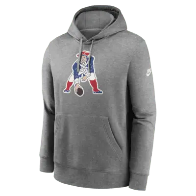 

Худи Nike New England Patriots Rewind Club Logo Men’s NFL Pullover Hoodie, цвет Charcoal