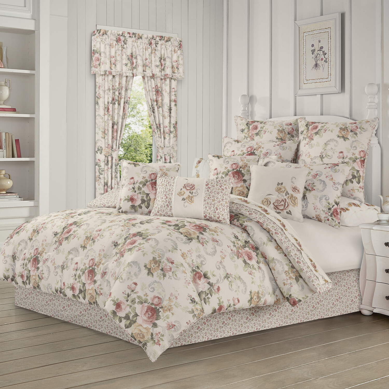 

Комплект постельного белья Royal Court Chablis Queen Bed Bath & Beyond, розовый