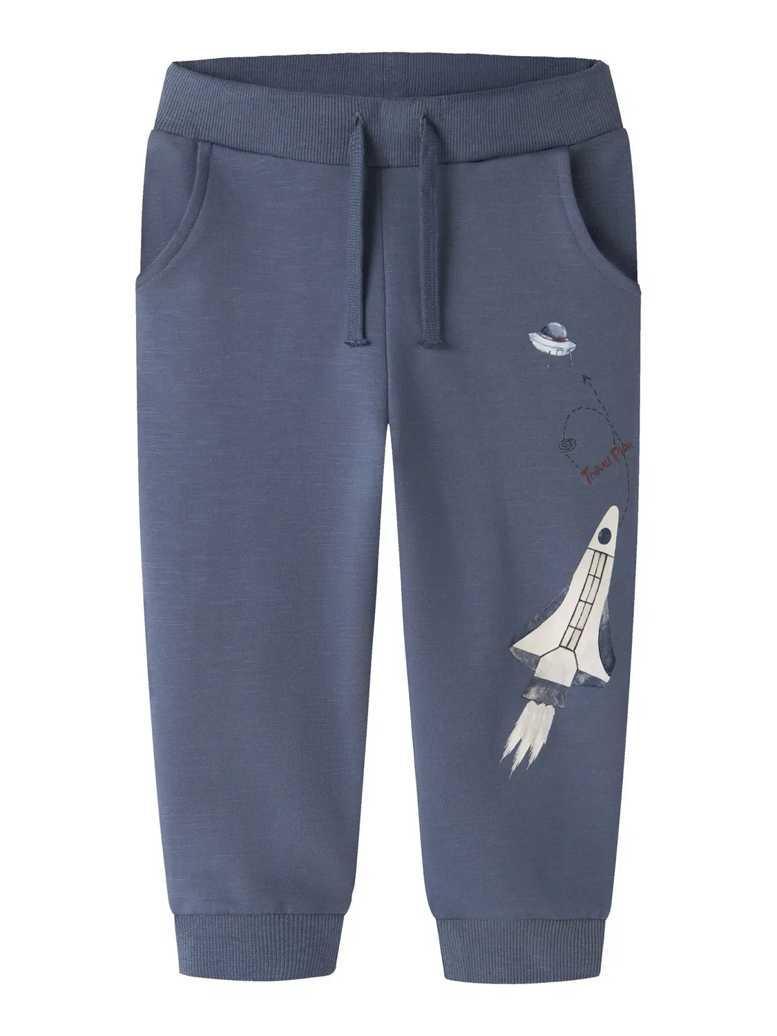 Спортивные штаны из футера, джоггеры Name it, vintage indigo