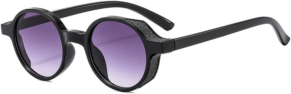 

Солнцезащитные очки UV400 с защитой от ультрафиолета — круглые, с градиентным покрытием, подходят для женщин и мужчин, для бега и занятий спортом на открытом воздухе UYPTK, Black-gray