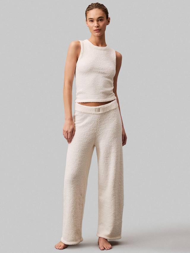 

Пушистые брюки для отдыха Calvin Klein, слоновая кость