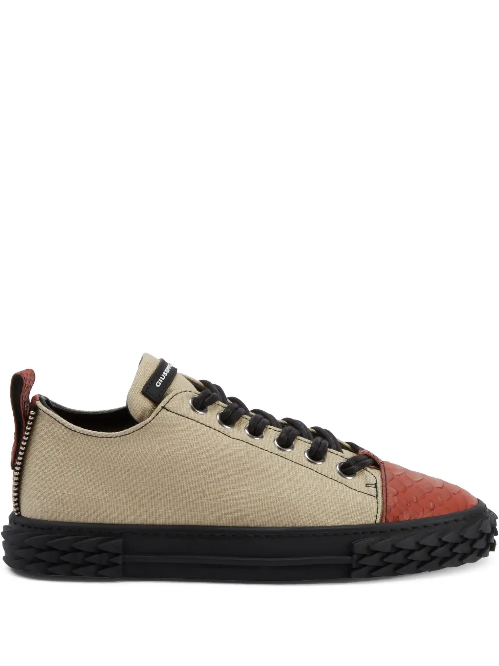 Кеды Blabber на шнуровке Giuseppe Zanotti, нейтральный