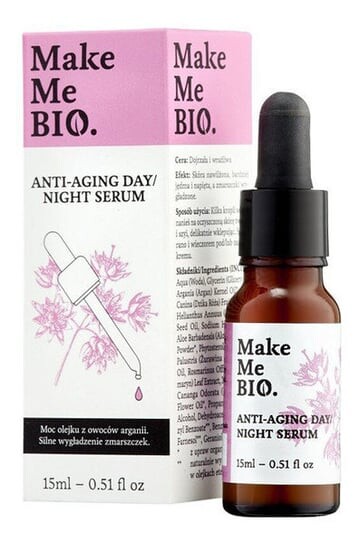 

Сыворотка для лица, 15 мл Make Me Bio, Anti-Aging Day/Night