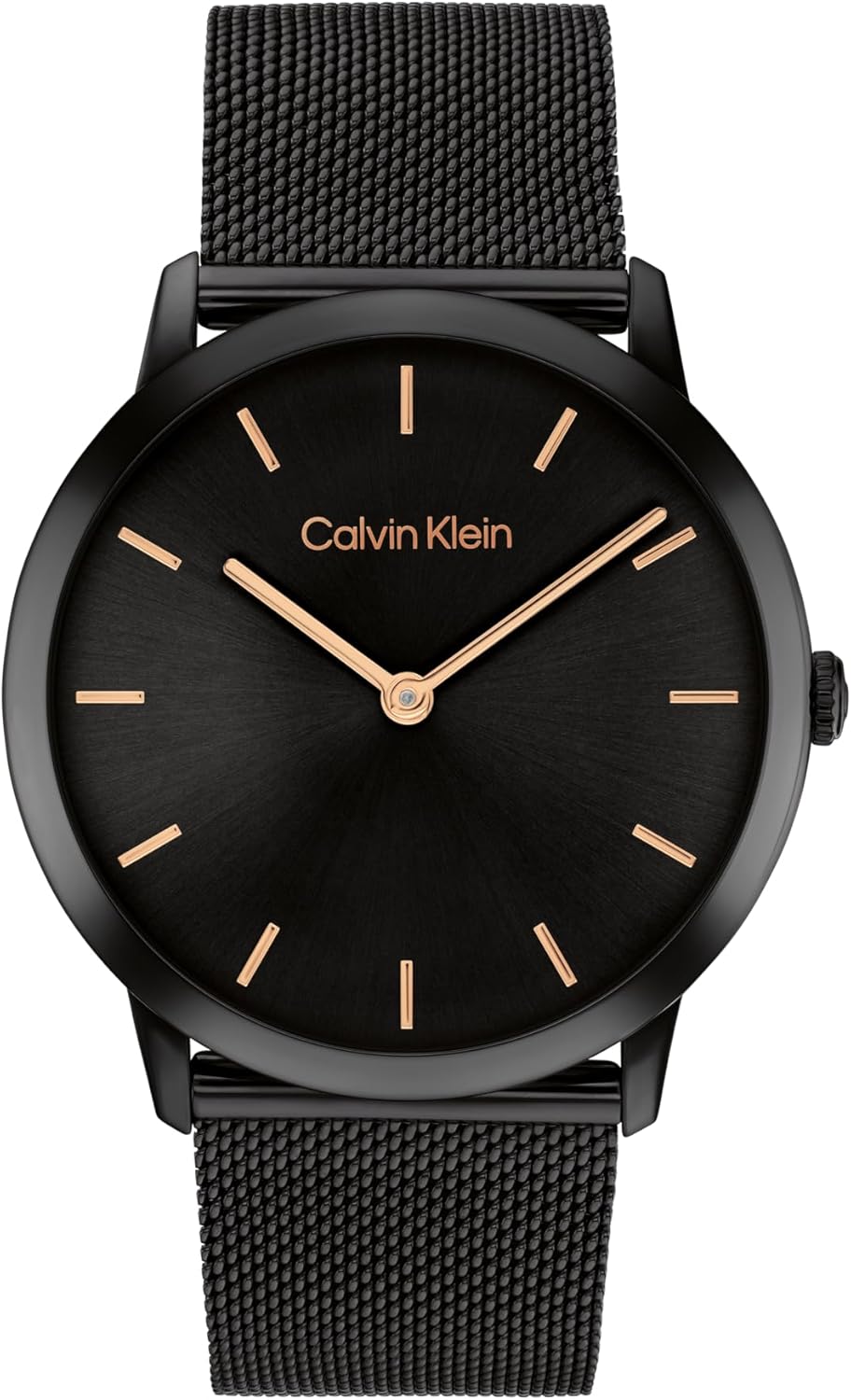 

Calvin Klein Exceptional - женские и мужские кварцевые часы с 2 часами, нержавеющая сталь, с сетчатым браслетом - водонепроницаемость 3 атм/30 метров - модные часы CK для него и для нее - 37 мм, Black