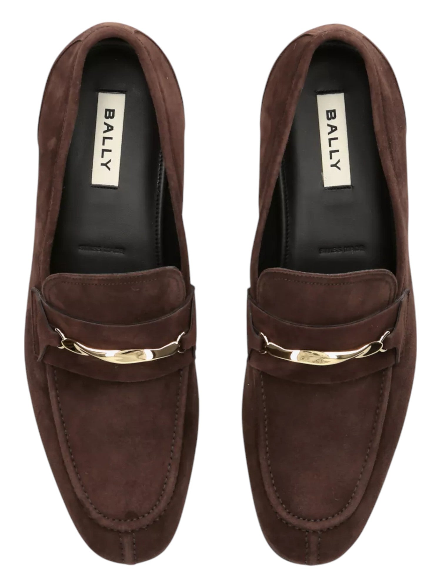 Bally Genos 6304149 Мужские замшевые кожаные мокасины Ebano — фото 3