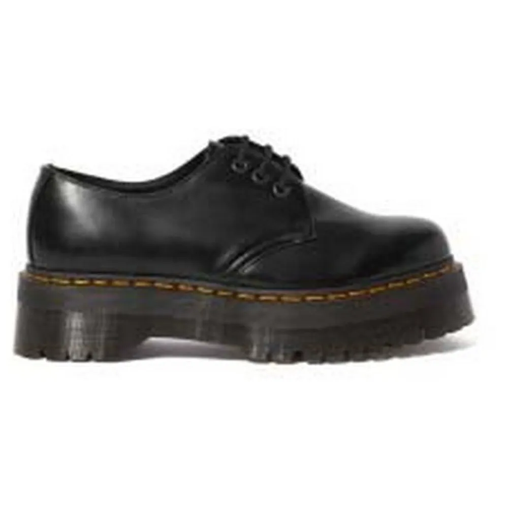 Ботинки Dr Martens 1461 Quad 3-Eye Polished Smooth, черный — фото 3