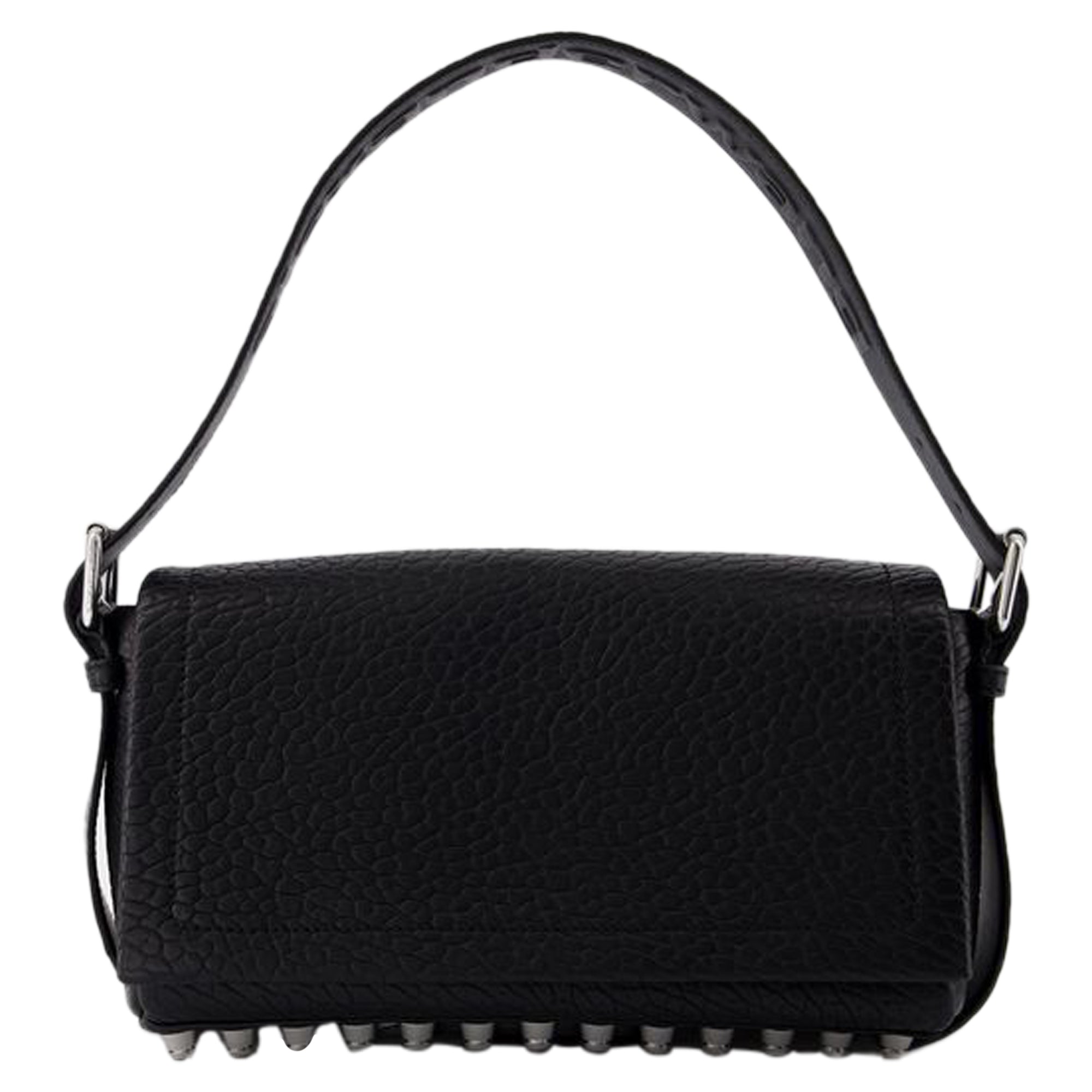 

Сумка Рикко Медиум с клапаном от Alexander Wang из кожи черного цвета