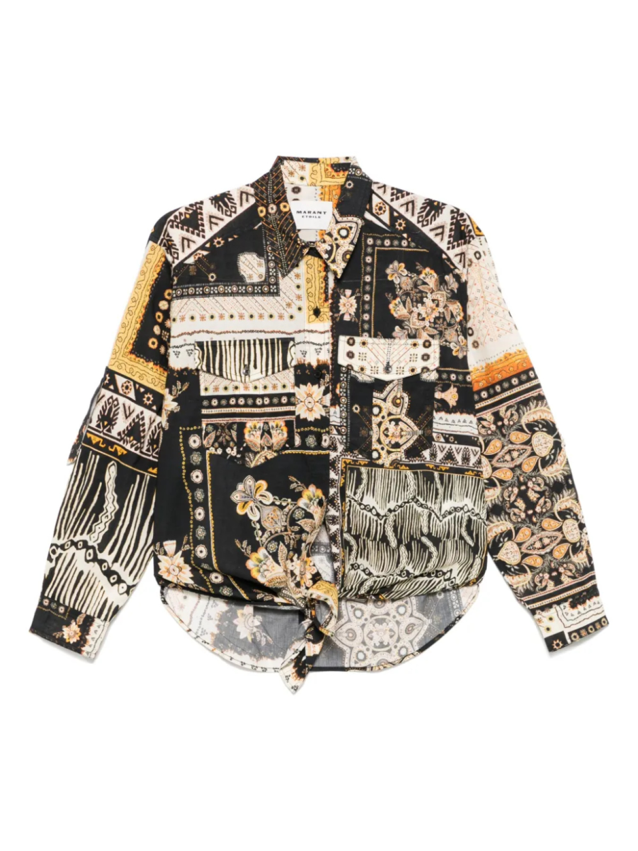 

Рубашка из органического хлопка MARANT ÉTOILE, черный
