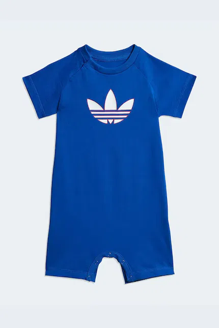Комбинезон хлопковый Adidas Originals, синий — фото 2