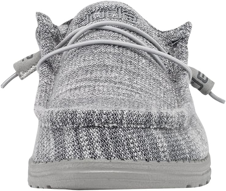 Мужские лоферы HEYDUDE Wally Stretch, Platinum Mix Fleece — фото 4