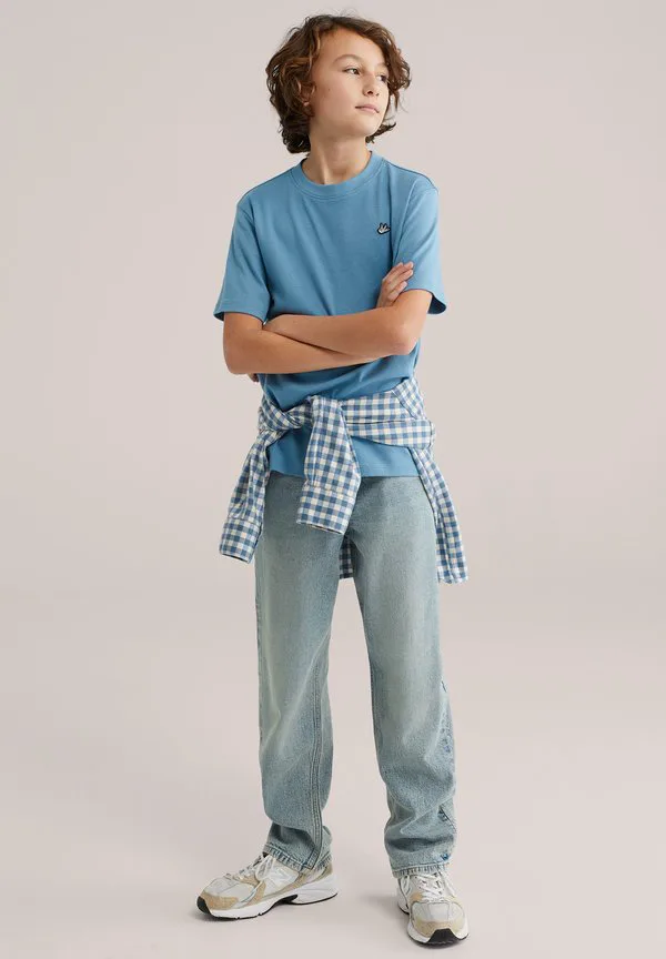 Джинсы свободного кроя blue ridge We Fashion, Greyish Blue — фото 3