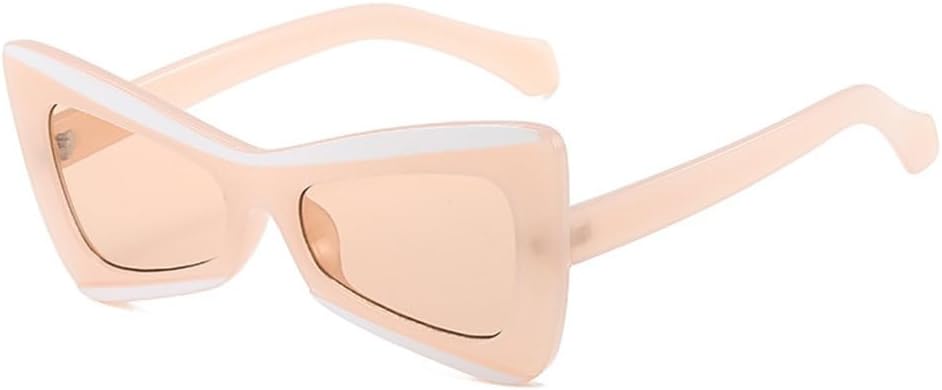 

Солнцезащитные очки в форме треугольника, бабочки и кошачьего глаза для женщин, винтажный стиль, большие солнцезащитные очки, градиентные очки для вождения MTZJH, Pink Pink