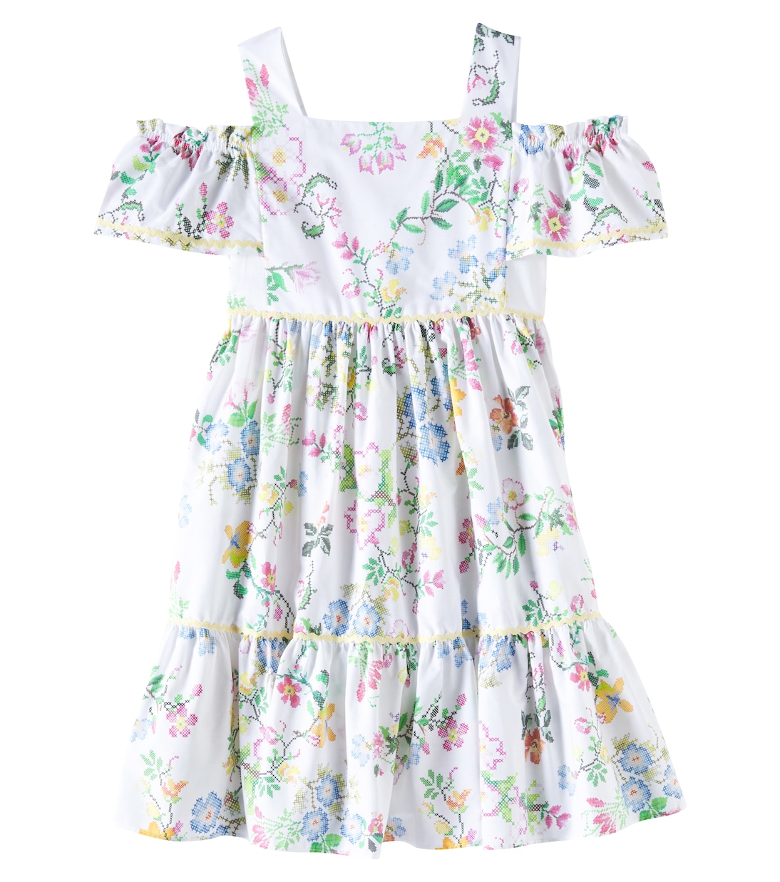 

Цветочное хлопковое платье Patachou, Cross Floral Print