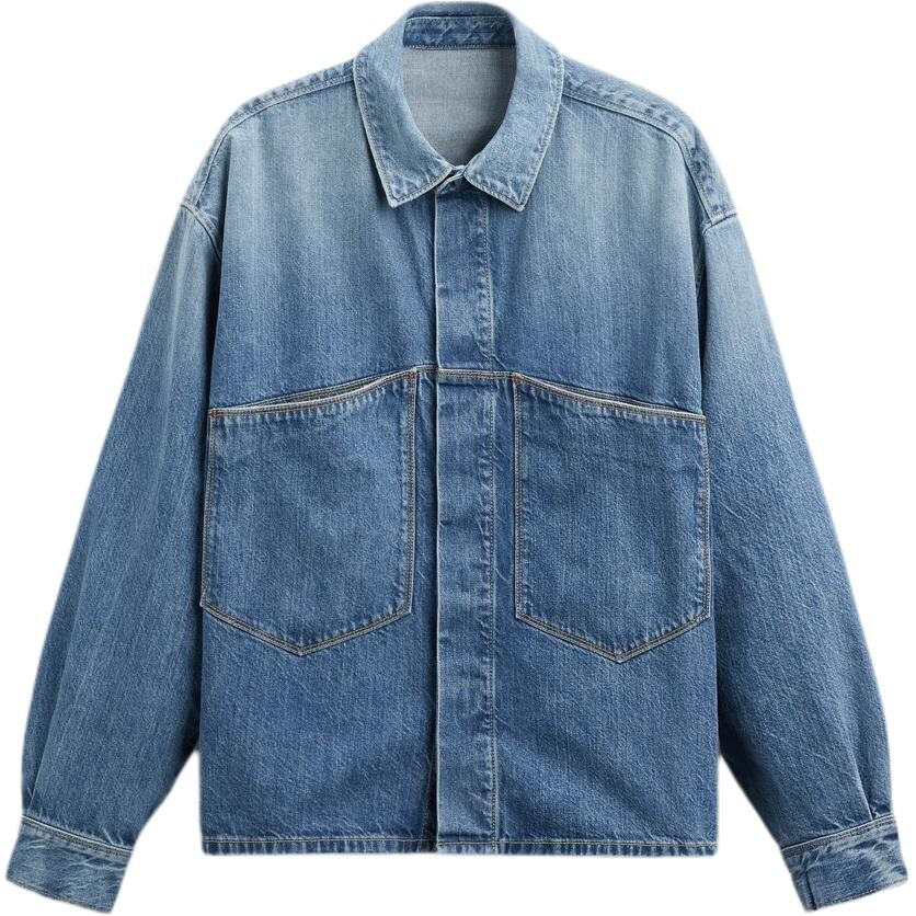 

Джинсовая куртка мужская светло-синяя Zara, светло-голубой