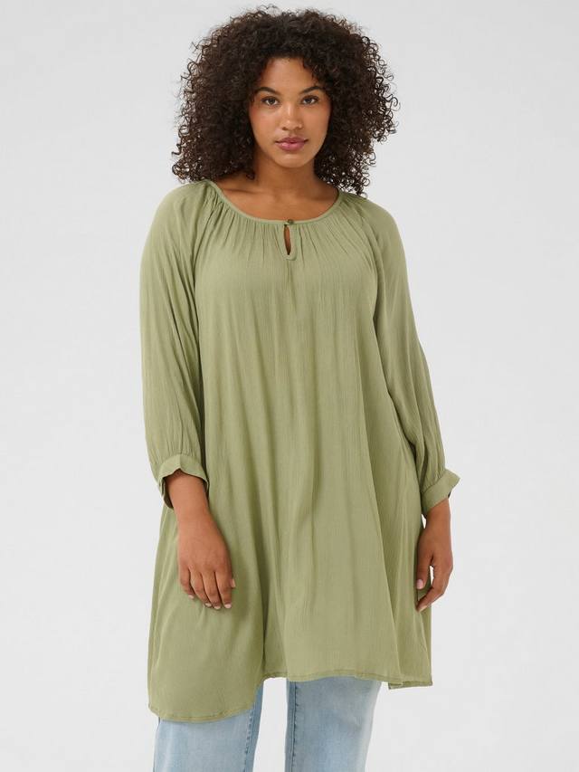 

Топ-туника Ami KAFFE Curve, Oil Green