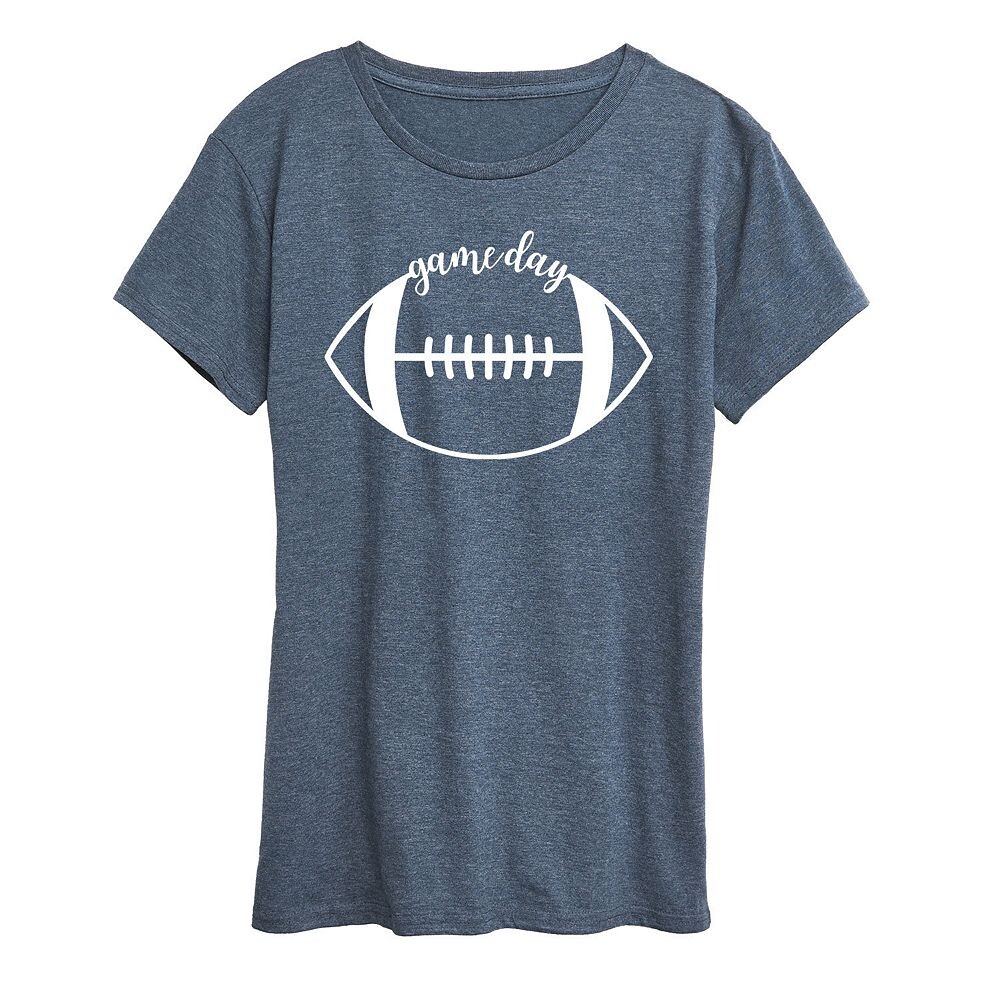 

Женская футболка с графическим рисунком Game Day Football Licensed Character, цвет Heather Blue