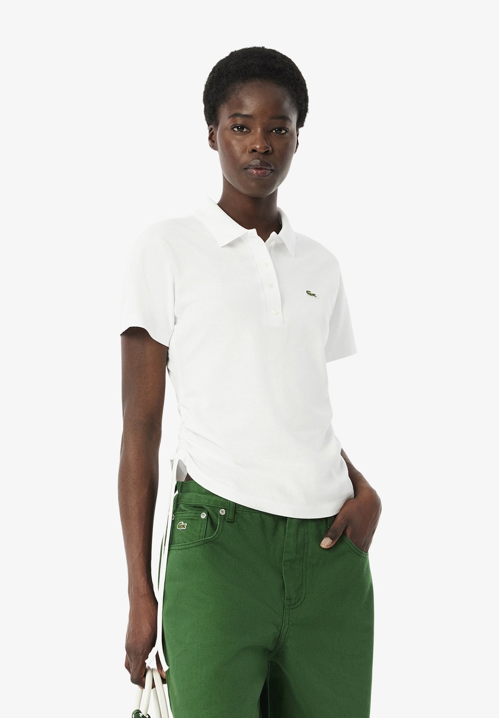 

Рубашка поло Lacoste, белый