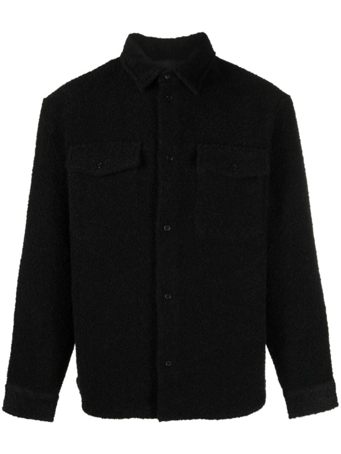 

Saint Laurent куртка-рубашка с длинными рукавами, черный