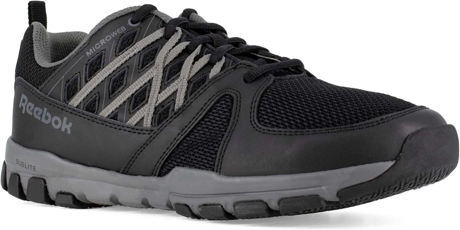 

Мужские рабочие кроссовки Reebok Work Rb4015 Sublite с мягким носком, черный