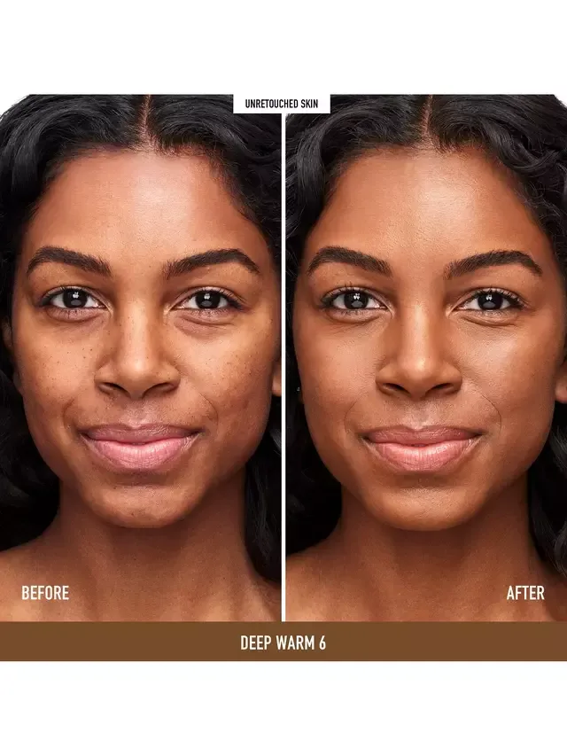 Оригинальная жидкая тональная основа Pure Serum Radiant Natural Liquid Foundation bareMinerals, Deep Warm 6 — фото 3