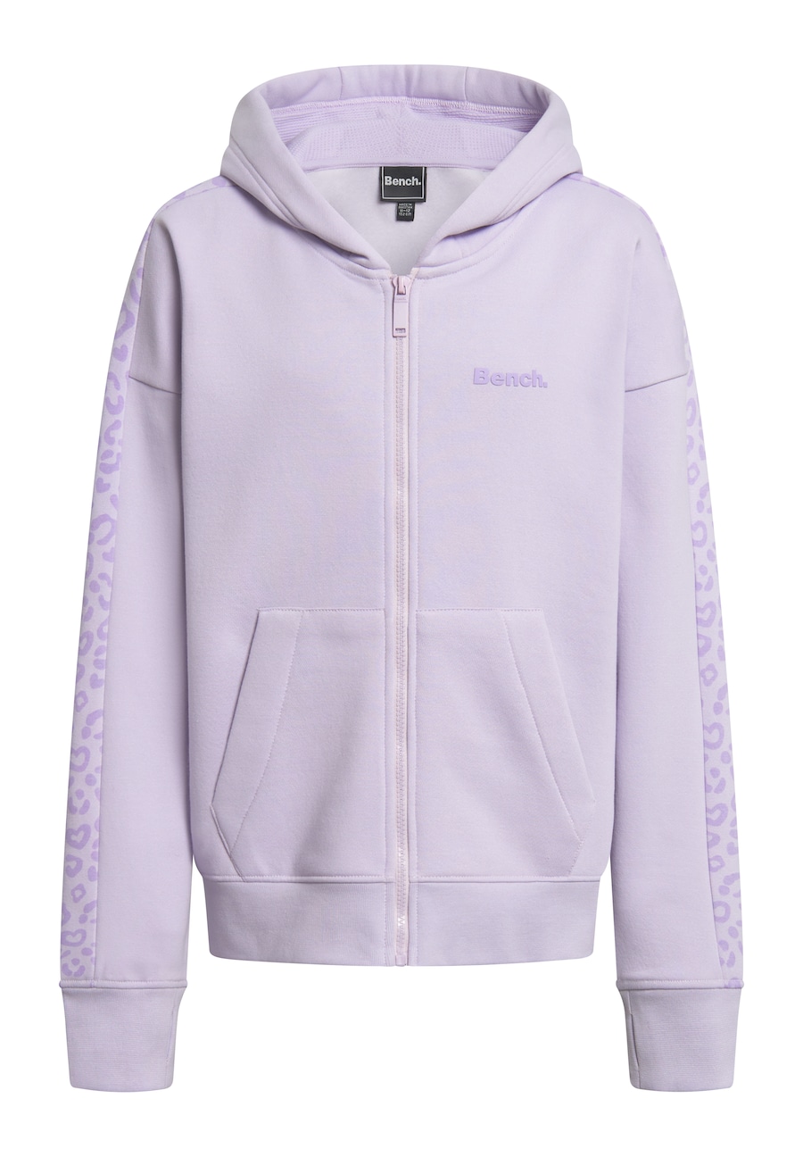 

Толстовка с капюшоном на молнии BENCH, светло-фиолетовый/темно-фиолетовый