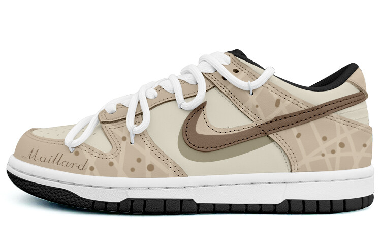 

Кроссовки Nike Dunk Skateboarding Shoes Men Low-top Brown, хаки