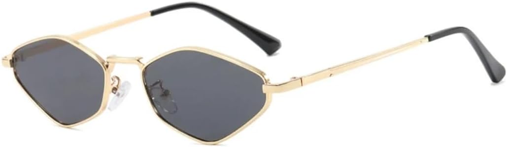 

Солнцезащитные очки с защитой от УФ-излучения UV400 | Компактная металлическая оправа в стиле панк | Линзы конфетных цветов для занятий спортом на открытом воздухе и вождения DSVIGF, Gold Gray