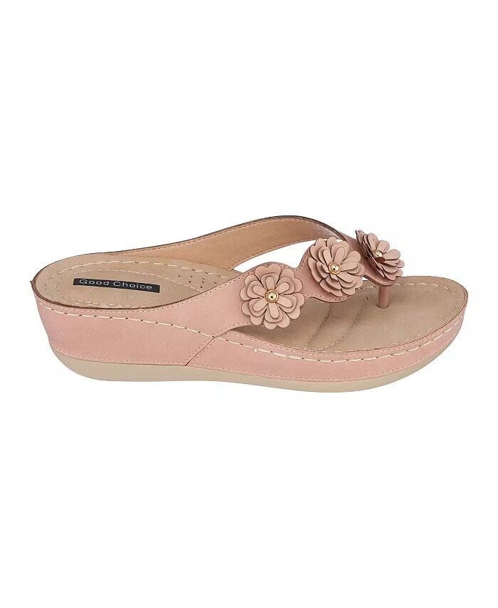 Женские босоножки Ammie Wedge GC Shoes, розовый — фото 2
