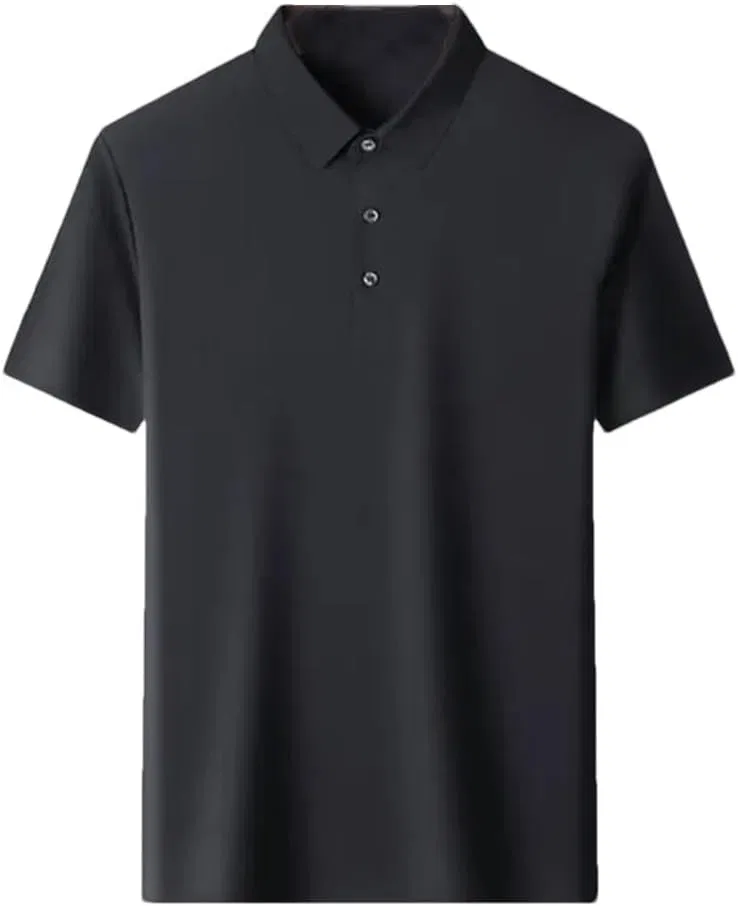 Мужской спортивный костюм из 2 предметов, хлопок, Polo рубашка и шорты, Black Top