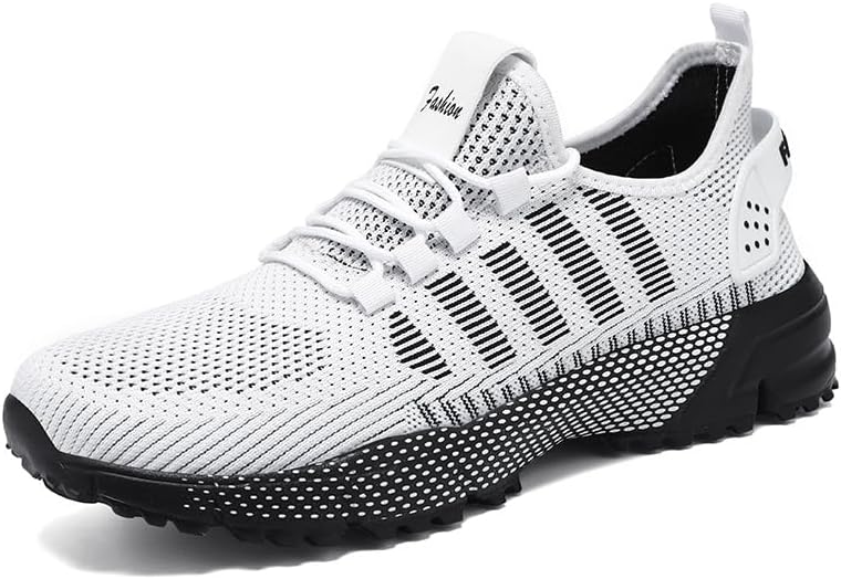 

Мужские кроссовки для ходьбы и бега, дышащие сетчатые спортивные кроссовки, модные, противоскользящие, для тренировок и фитнеса Generic, серый