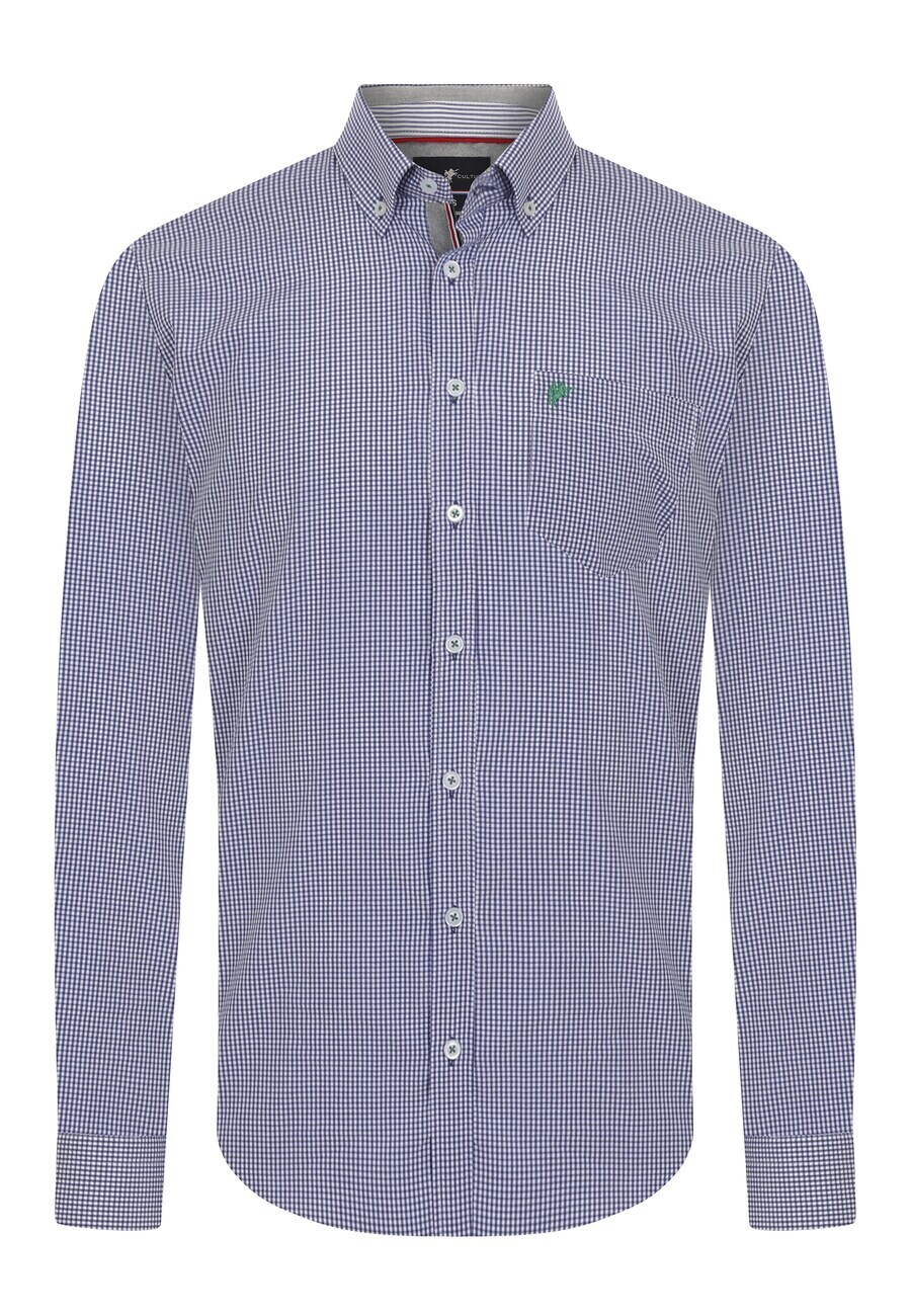 

Клетчатая рубашка DENIM CULTURE Regular fit Button Up Shirt ERIC, цвет royal blue/white