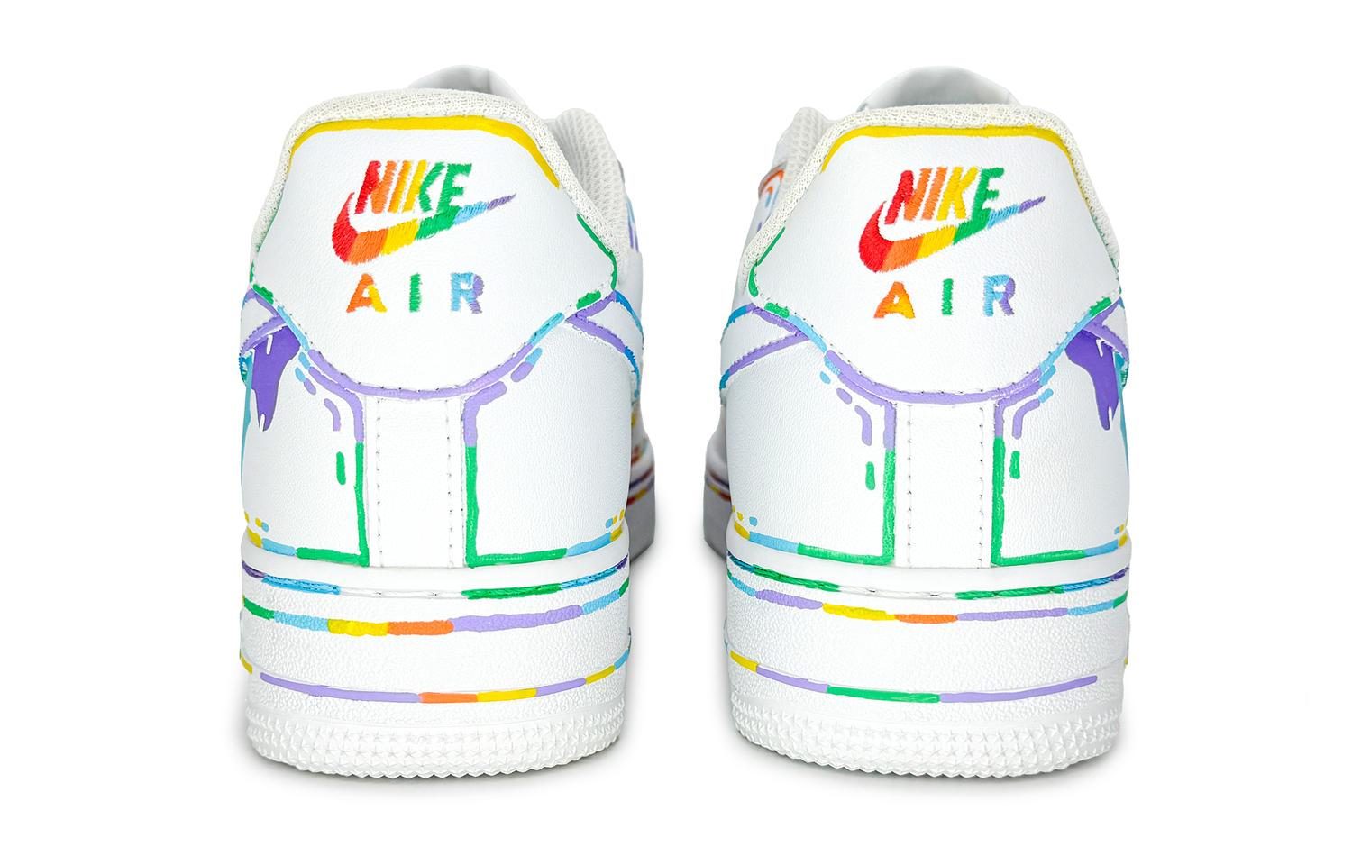 Nike Кроссовки Air Force 1 с противоскользящей подошвой и амортизацией, низкие, для скейтбординга, мужские, белые, цвет White — фото 4
