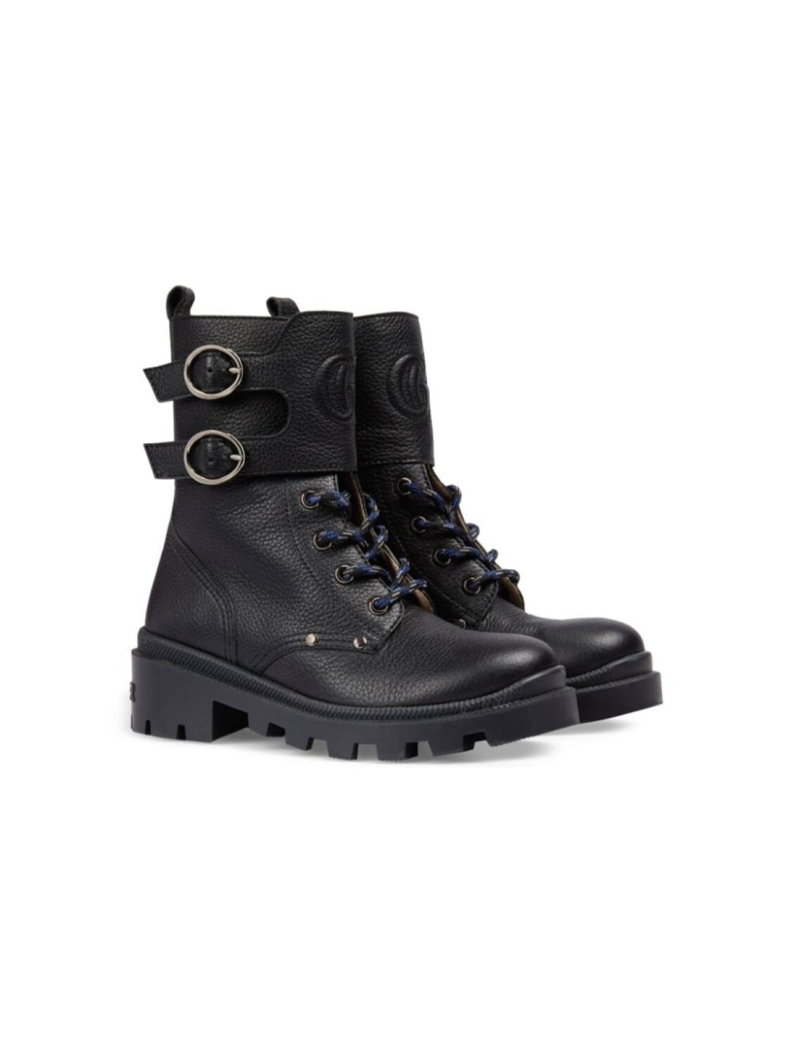 

Ботинки с тиснением Double G Gucci Kids, черный