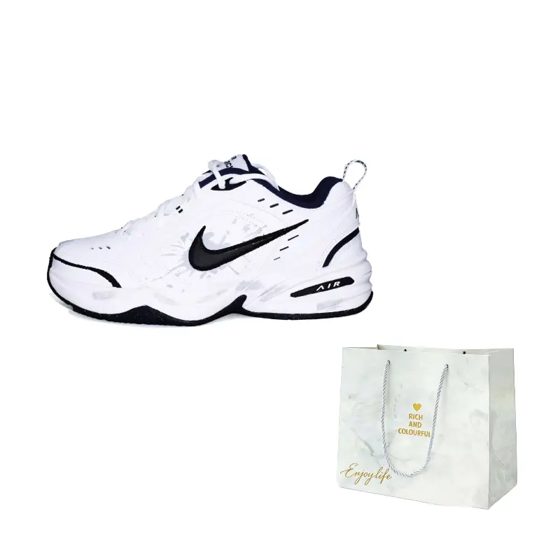 

Nike Кроссовки Air Monarch 4 Power Of Venom Leather Abrasion Resistant Low top Chunky Unisex Black White