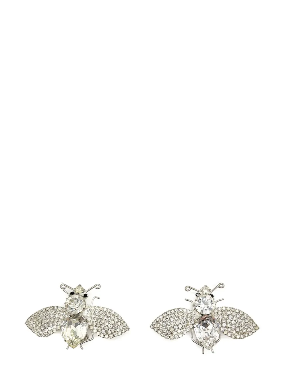 

Винтажные серьги с кристаллами в форме пчелы, 1980-е годы Jennifer Gibson Jewellery, серебяный